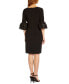 Фото #2 товара Women's Bell-Cuff Draped Jersey Dress