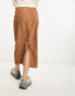 Cotton On corduroy maxi skirt in camel