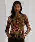 ფოტო #4 პროდუქტის Women's Floral Cotton-Blend Sweater