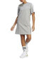 Фото #1 товара Women's Active Essentials 3-Stripes Single Jersey Boyfriend Tee Dress