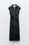 Фото #4 товара Платье-рубашка миди облегающего кроя ZARA