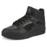 Фото #2 товара Puma Slipstream Hi Leather High Top Lace Up Mens Black Sneakers Casual Shoes 38