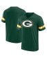 Men's Green Green Bay Packers Jersey Tackle V-Neck T-shirt Зеленый, S - фото #1