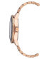 ფოტო #2 პროდუქტის Men's Rose Gold-Tone Polished Metal Link Bracelet Watch, 42X48mm