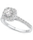 ფოტო #4 პროდუქტის Diamond Halo Bridal Set (1-1/2 ct. t.w.) in 14k White Gold