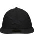 Фото #3 товара Men's Black Philadelphia Eagles Historic Logo Black On Black Low Profile 59Fifty Ii Fitted Hat