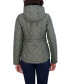 ფოტო #3 პროდუქტის Women's Junior's Quilted Jacket with Hood