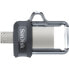 Фото #14 товара USB флеш-накопитель SanDisk Ultra Dual m3.0 - 64 GB - USB Type-A / Micro-USB - 3.2 Gen 1 (3.1 Gen 1) - Slide - 5.2 г - Черный - Серебро - Прозрачный