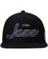 Фото #2 товара Men's Black Utah Jazz Hardwood Classics Script 2.0 Snapback Hat