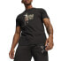 Фото #1 товара Puma Op X Graphic Crew Neck Short Sleeve T-Shirt Mens Black Casual Tops 62466501