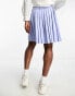 Фото #3 товара IIQUAL unisex pleated mini skirt in baby blue