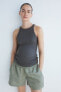 Фото #2 товара MAMA Ribbed Tank Top