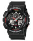 Men's Analog Digital Black Resin Strap Watch GA100-1A4