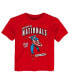 ფოტო #1 პროდუქტის Toddler Boys and Girls Red Washington Nationals Team Captain America Marvel T-shirt