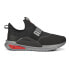 Фото #1 товара Puma Softride Enzo Evo Slip On Mens Black Sneakers Casual Shoes 37787509