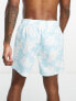 Threadbare sunset swim short in pastel blue