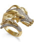 ფოტო #1 პროდუქტის Diamond Dragon Bypass Ring (1 ct. t.w.) in 14k Gold-Plated Sterling Silver