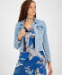 ფოტო #7 პროდუქტის Women's Denim Trucker Jacket