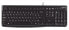 Logitech K120 Corded Keyboard - Full-size (100%) - Wired - USB - QWERTY - Black