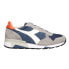 Фото #1 товара Diadora Trident 90 Suede Sw Lace Up Mens Blue Sneakers Casual Shoes 176585-C879