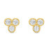 Фото #2 товара Minimalist gold-plated earrings EA349Y