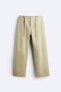 Wide fit trousers with belt