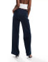 Object wide leg tailored trouser in navy