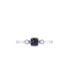 ფოტო #2 პროდუქტის Cushion Cut Alexandrite Gemstone, Natural Diamonds Birthstone Ring in 14K White Gold
