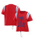 Women's Red Philadelphia Phillies Cinched Colorblock T-shirt