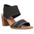 Фото #2 товара TOMS Majorca Block Heels Womens Black Casual Sandals 10019724T