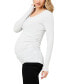 ფოტო #3 პროდუქტის Maternity Organic Cotton Lift Up Nursing Top