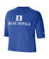 Women's Royal Duke Blue Devils Crop Performance T-shirt
