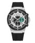 Men's Dress Sport Black Silicone Watch 43mm