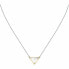 Decent steel bicolor necklace Trilliant SAWY10