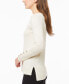 ფოტო #3 პროდუქტის Women's Fine Gauge Boat-Neck Buttoned-Cuff Sweater