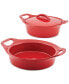 Фото #4 товара 3-Pc. Ceramic Casserole Bakers Set