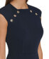 Фото #4 товара Button-Detail Fit & Flare Dress