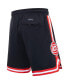 ფოტო #2 პროდუქტის Men's Black Atlanta Hawks Chenille Shorts