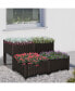 4-piece Raised Flower Bed Vegetable Herb Planter Lightweight