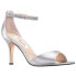 Фото #2 товара Nina Volanda Metallic Rhinestone Evening Womens Silver Dress Sandals VOLANDA-NS