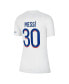 ფოტო #4 პროდუქტის Women's Lionel Messi White Paris Saint-Germain 2022/23 Third Breathe Stadium Replica Player Jersey