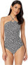 Фото #1 товара Michael Michael Kors Womens 172079 Floral Shirred One Piece Swimsuit Size 10