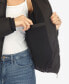 Фото #4 товара Women's Full Front Zip Hooded Bomber Puffer Jacket