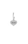 Romantic steel single earrings 2in1 Brilliant LJ1654