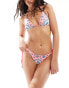 Superdry String triangle bikini top in pink bandana Bandana-Print in Rosa, 40 - фото #3