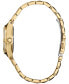 ფოტო #1 პროდუქტის Eco-Drive Women's Corso Diamond (1/10 ct. t.w.) Gold-Tone Stainless Steel Bracelet Watch 28mm