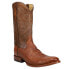 Tony Lama Patron Smooth Ostrich Round Toe Cowboy Mens Brown Casual Boots TL5375