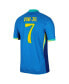 Men's Vini Jr. Blue Brazil National Team 2024 Away Authentic Jersey