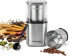 ROMMELSBACHER Spice and Coffee Mill EGK 200 - 2 Stainless Steel Containers with Beating Knife and Special Knife, Capacity 70 g, Grinding Degree Selectable Over Grinding Time, Also for Pesto, Spices, [Energy Class B]