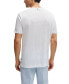 Фото #2 товара Men's Regular-Fit Linen T-shirt